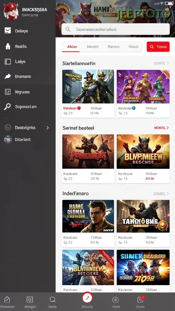 Cuplikan layar ASDTOTO — menu navigasi