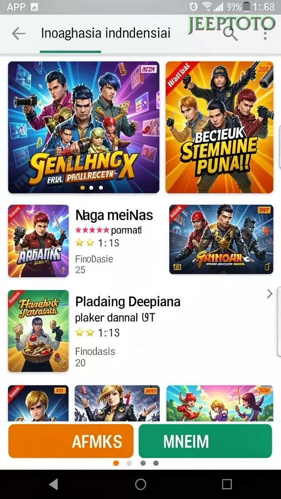 Cuplikan layar 7CONE — aktivitas