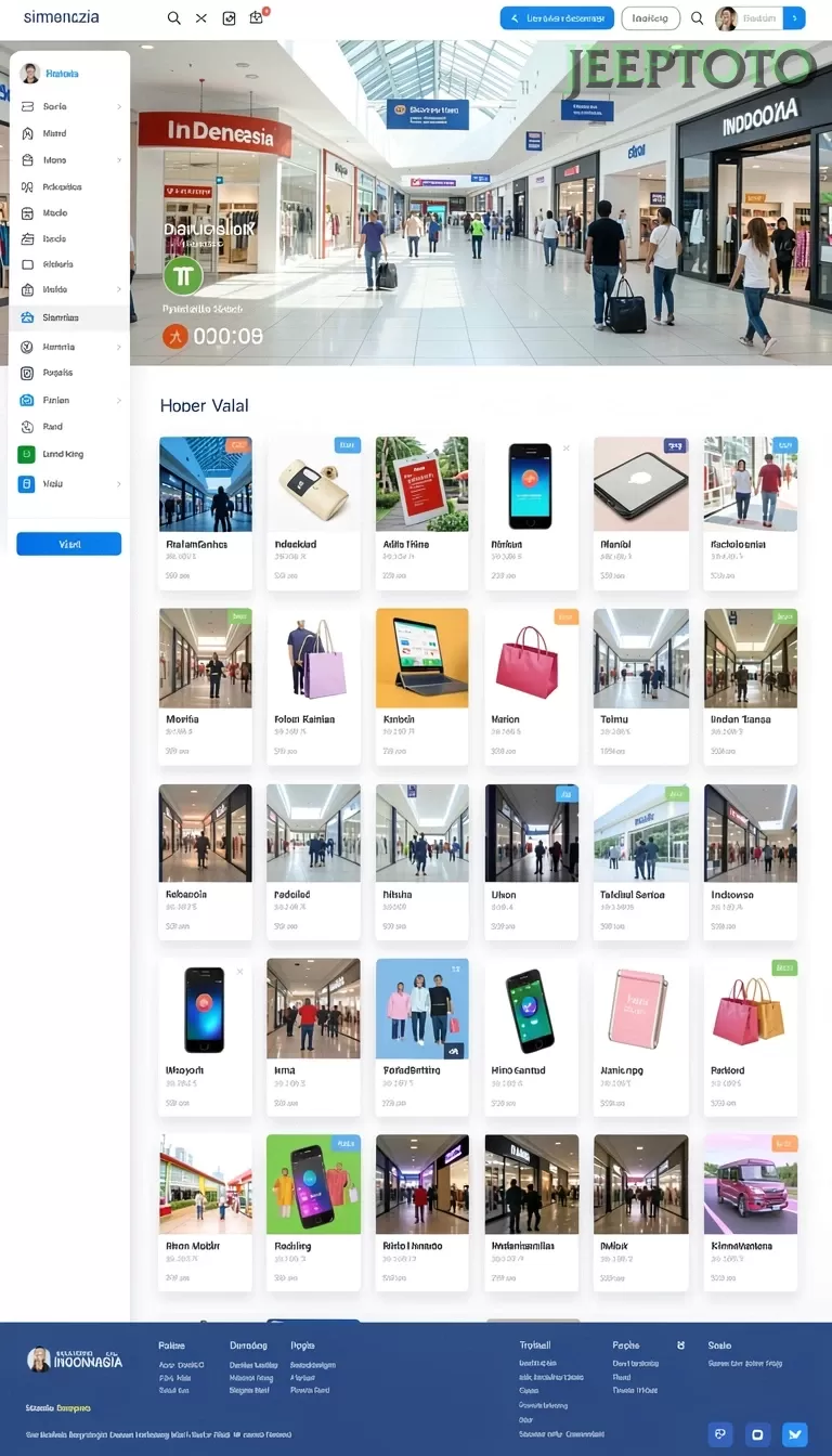 Cuplikan layar IDN777 — halaman utama