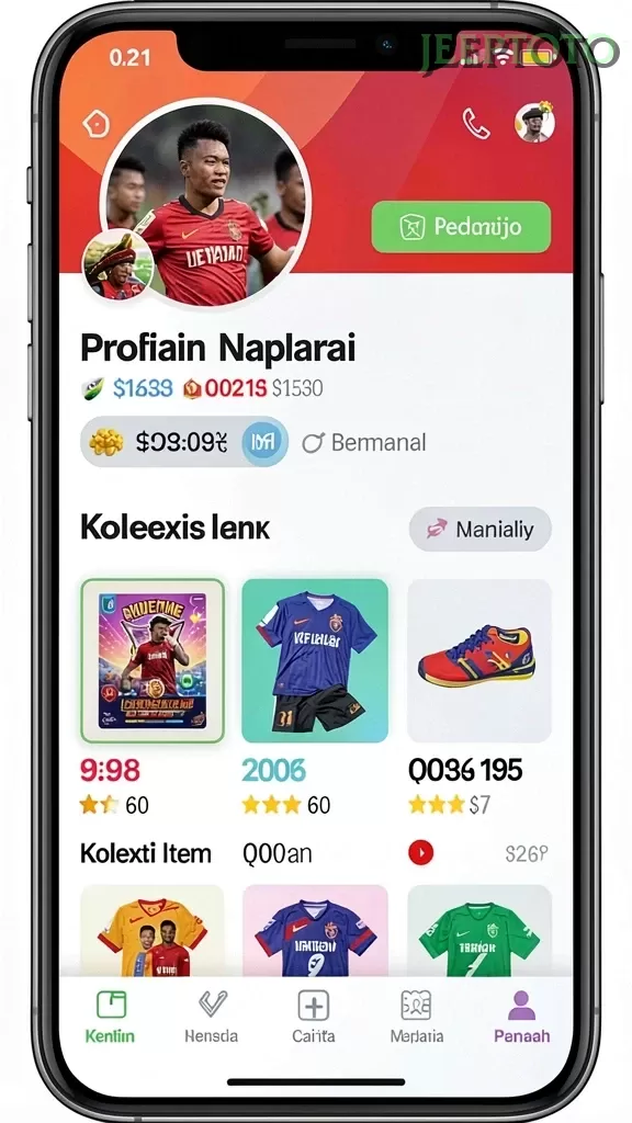 Cuplikan layar PENIDABET — pengaturan akun